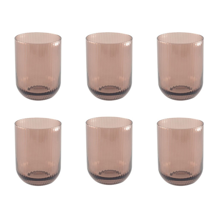 Verres aperitif marron - lot de 6