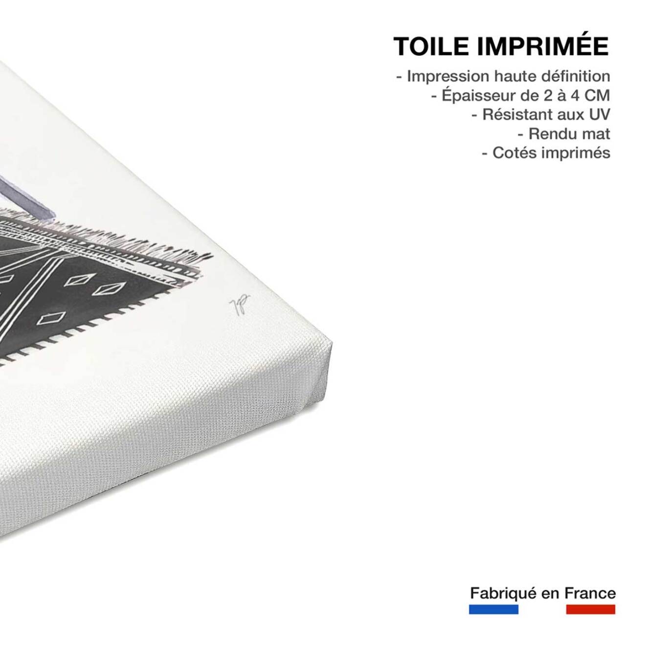 Tableau zen bain dans la cour  Toile imprimée