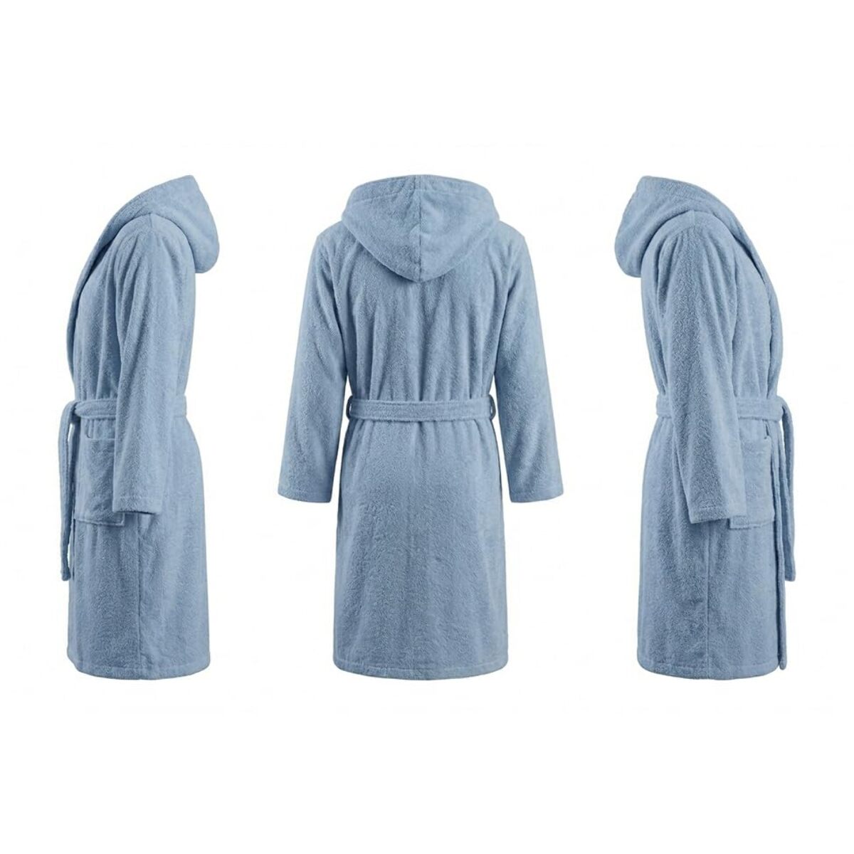 INTRECCI HOME Accappatoio Uomo e Donna, in Puro Cotone Jacquard 500 g, , Morbidezza Extra, Avvolgente, con Cappuccio e Tasche, Elegante e Confortevole,