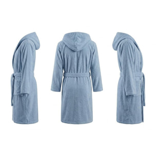 INTRECCI HOME Accappatoio Uomo e Donna, in Puro Cotone Jacquard 500 g, , Morbidezza Extra, Avvolgente, con Cappuccio e Tasche, Elegante e Confortevole,