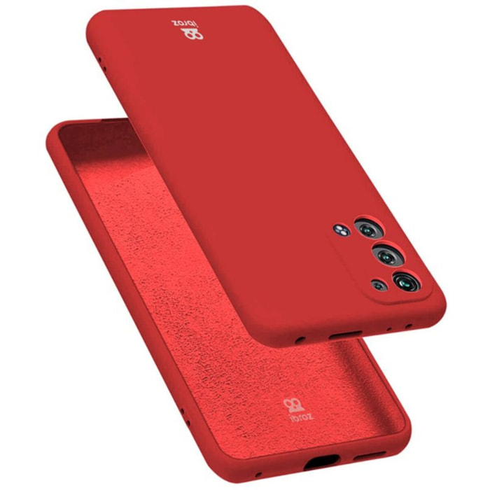 Coque IBROZ Oppo Reno 6 Pro Silicone rouge