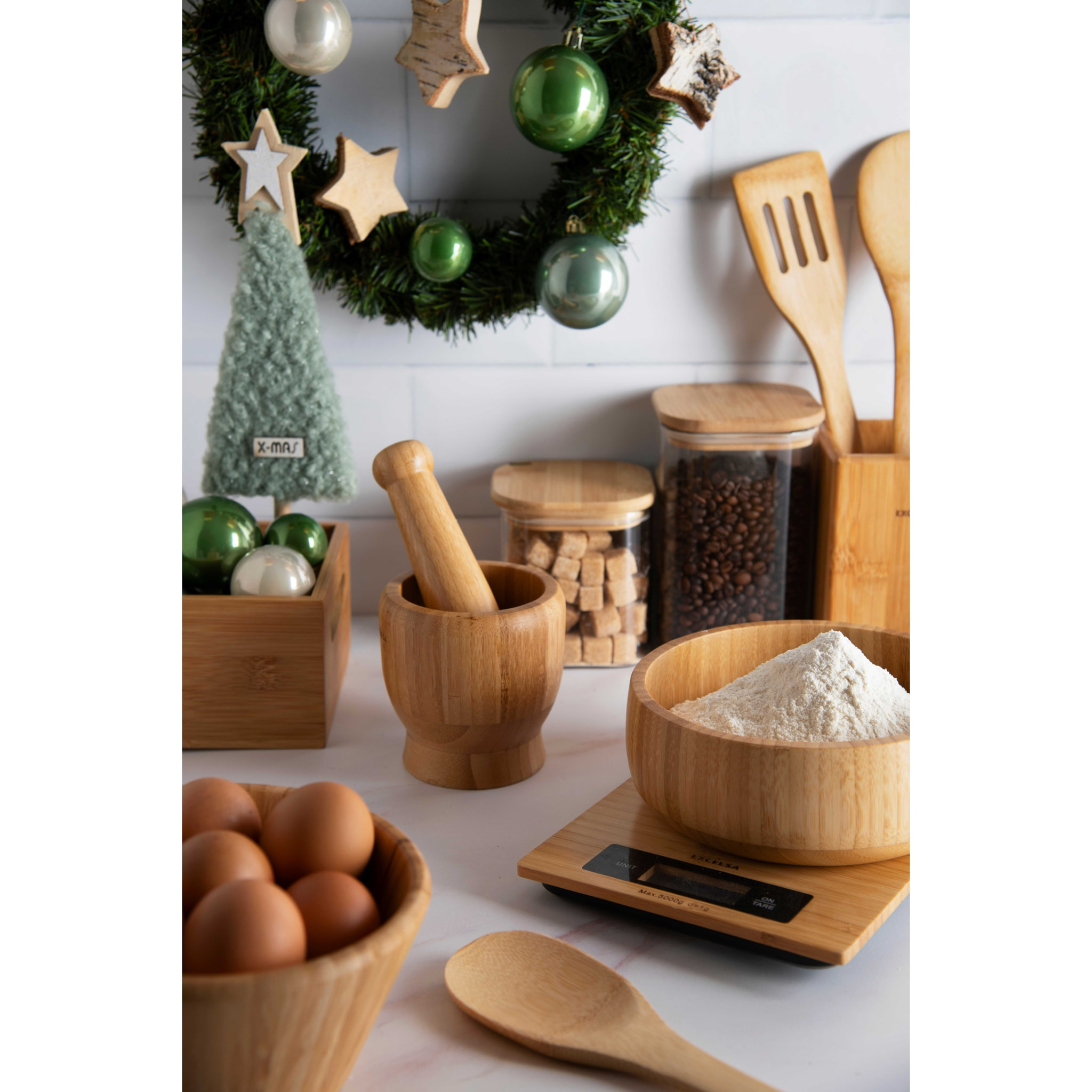 Ciotola 22 cm Excelsa – Eco Living, Bambù Beige