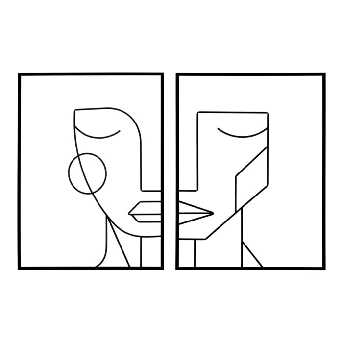 PANNELLO IN FERRO TRIBAL SIMPLY COPPIA CM 60X1X80