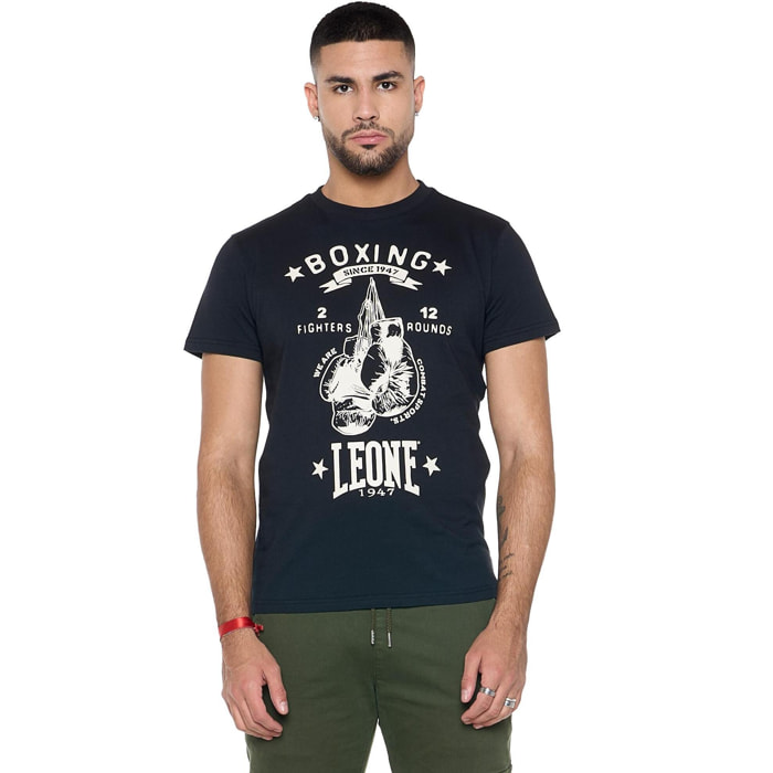 Camiseta Hombre Manga Corta "Metropolitan" Guantes Vintage