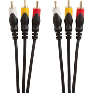 Câble RCA ESSENTIELB 3RCA/3RCA - 2m -ecp