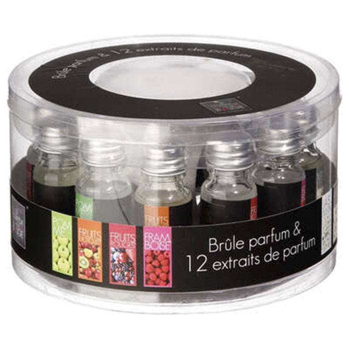 QUEMADOR DE PERFUMES Y ACEITES 10 ML L. 8.5 x D. 7.5 x H. 8 cm