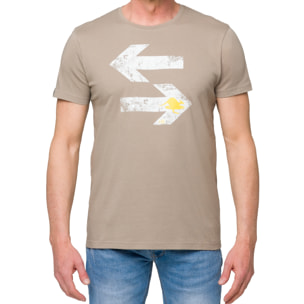 T-shirt DIRECTION 100% cotone Khaki