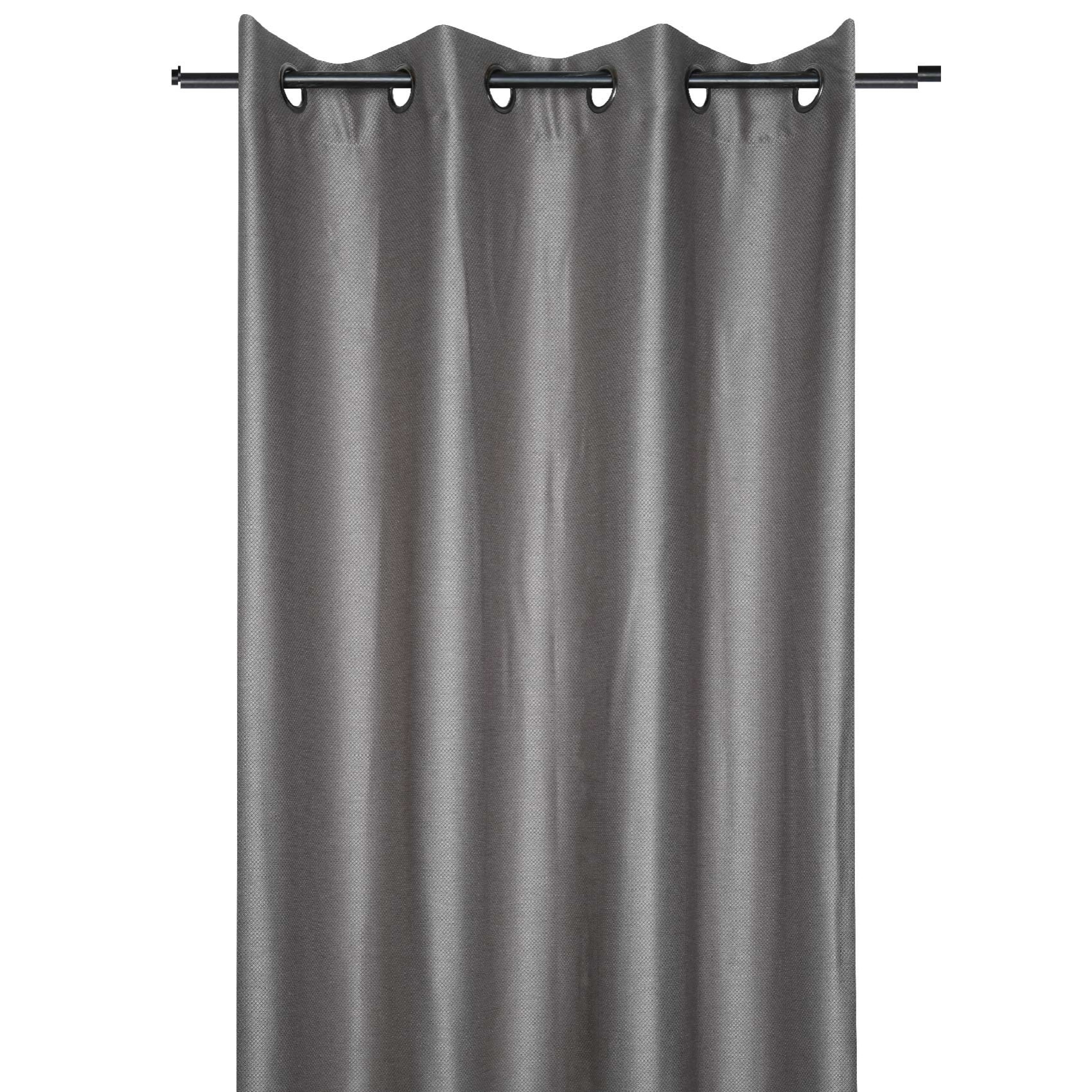 Rideau d'ameublement à croisillons - Taupe