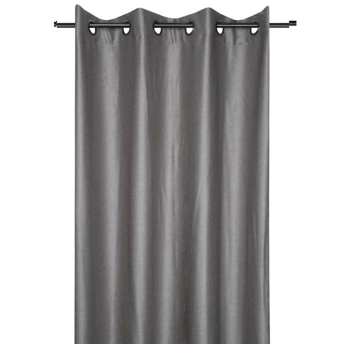 Rideau d'ameublement à croisillons - Taupe