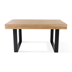 Tables à manger fixes Brixton - Bois - Noir