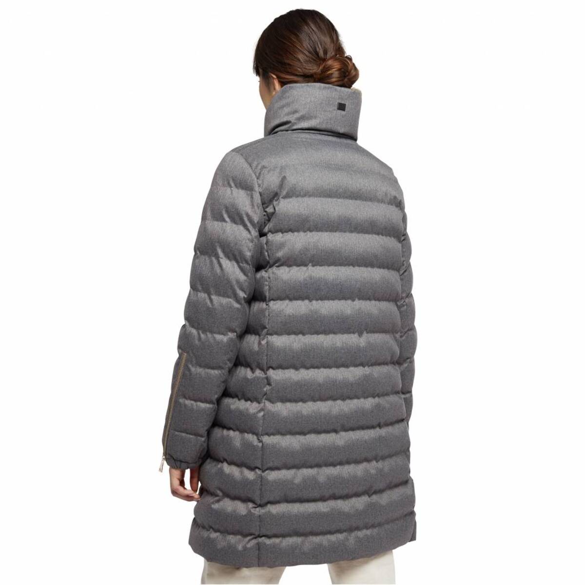Abrigos Mujer de la marca GEOX  modelo W ILDE PARKA FLANPRINTED GRIS