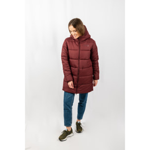 Chaqueta para mujer ECOON Paris Long Jacket - granate oscuro