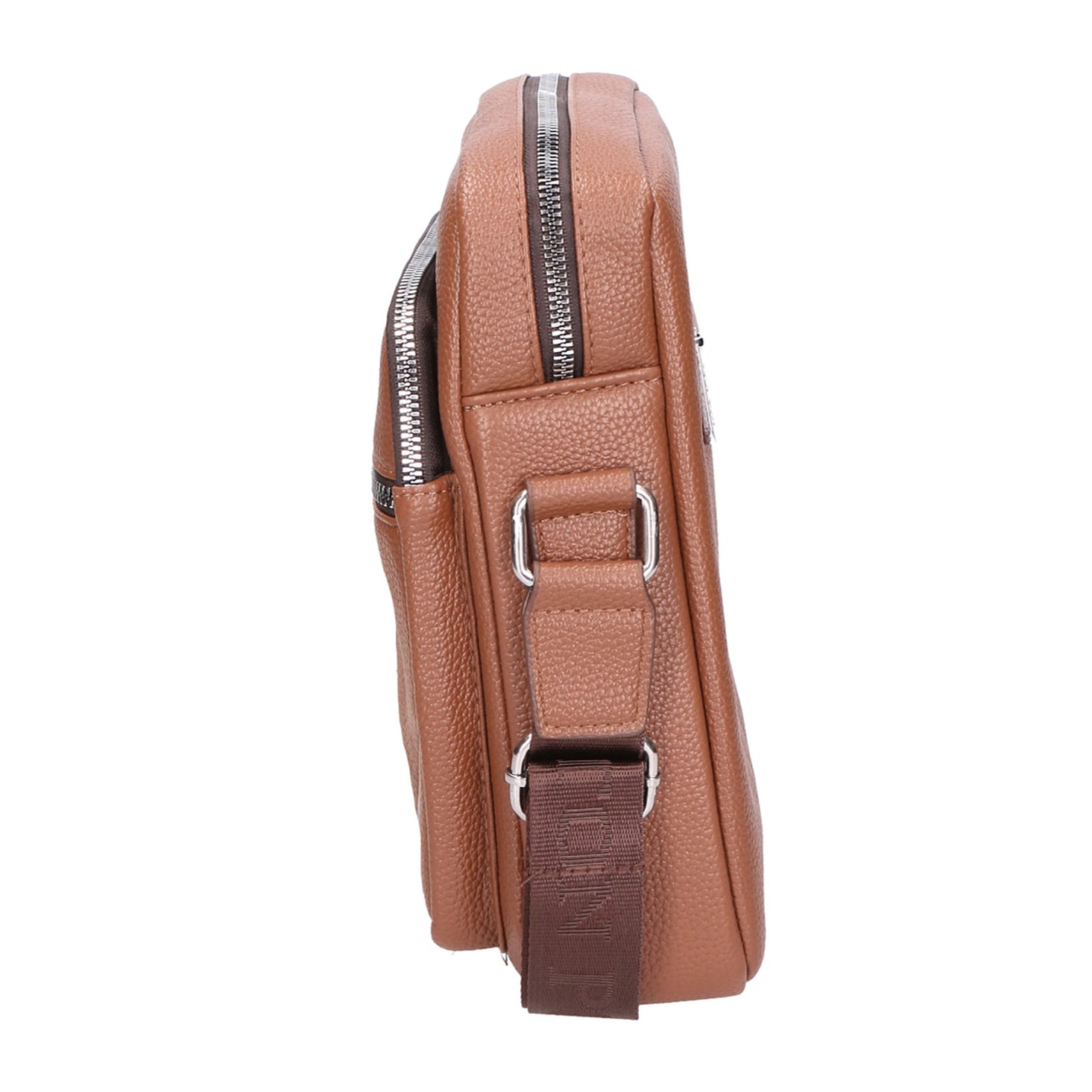 Borsa a tracolla uomo - Modello False - Pelle PU vegana - 20.0 x 24.0 x 5.0 cm