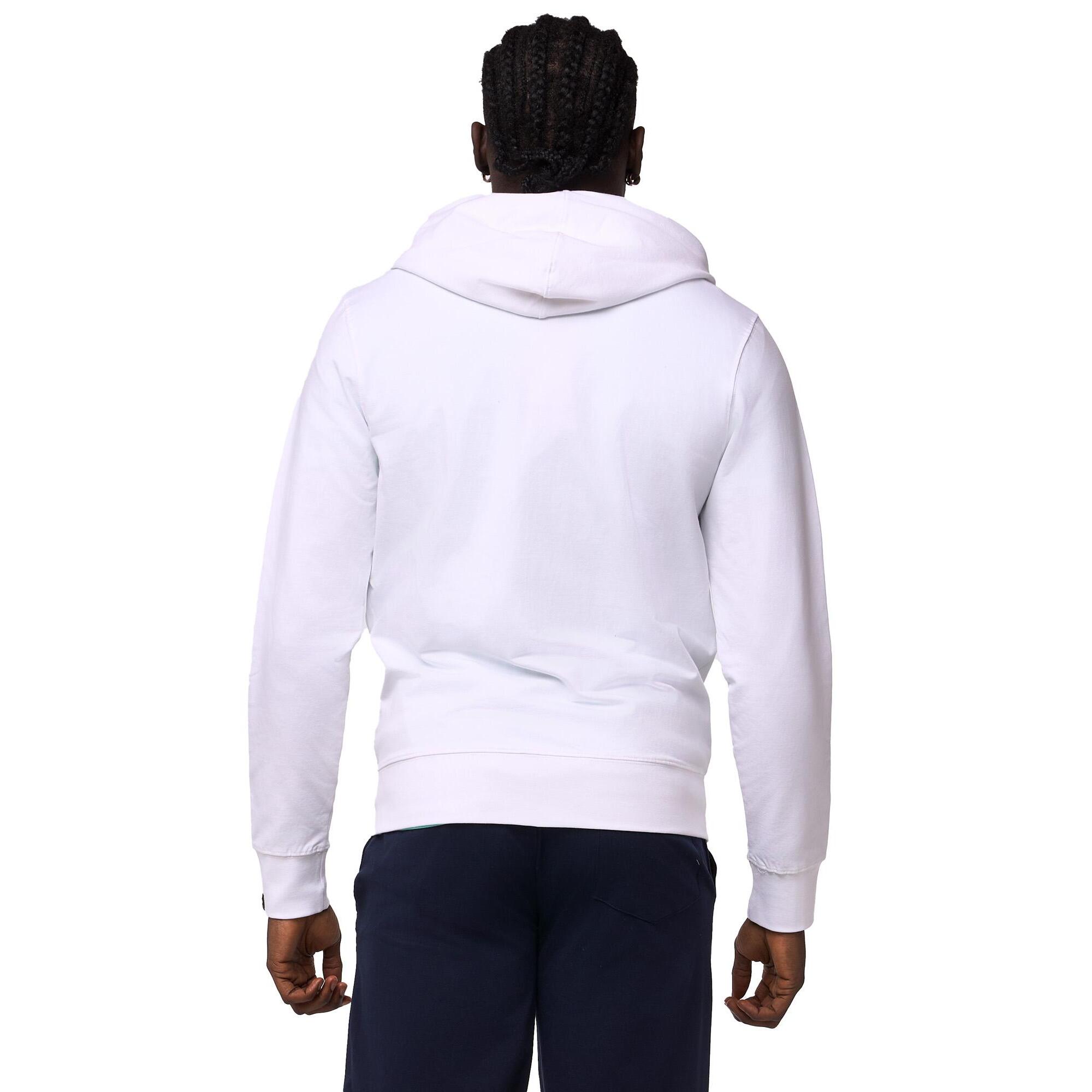 Felpa da uomo con cappuccio e zip non felpata Leone Basic