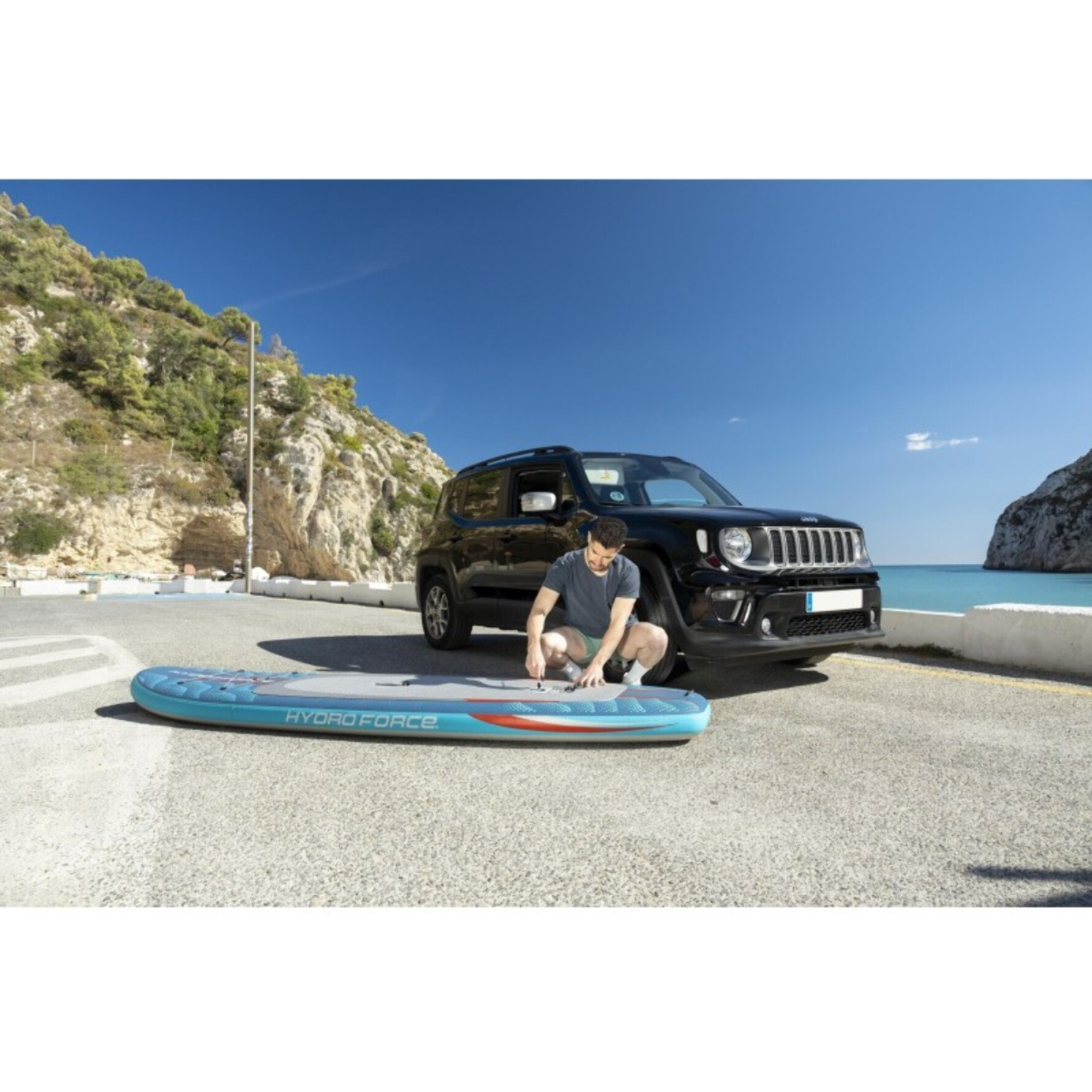 Bestway Paddle gonflable Hydro-Force™ Oceana CompactAir avec pompe intégrée 305 x 84 x 12 cm