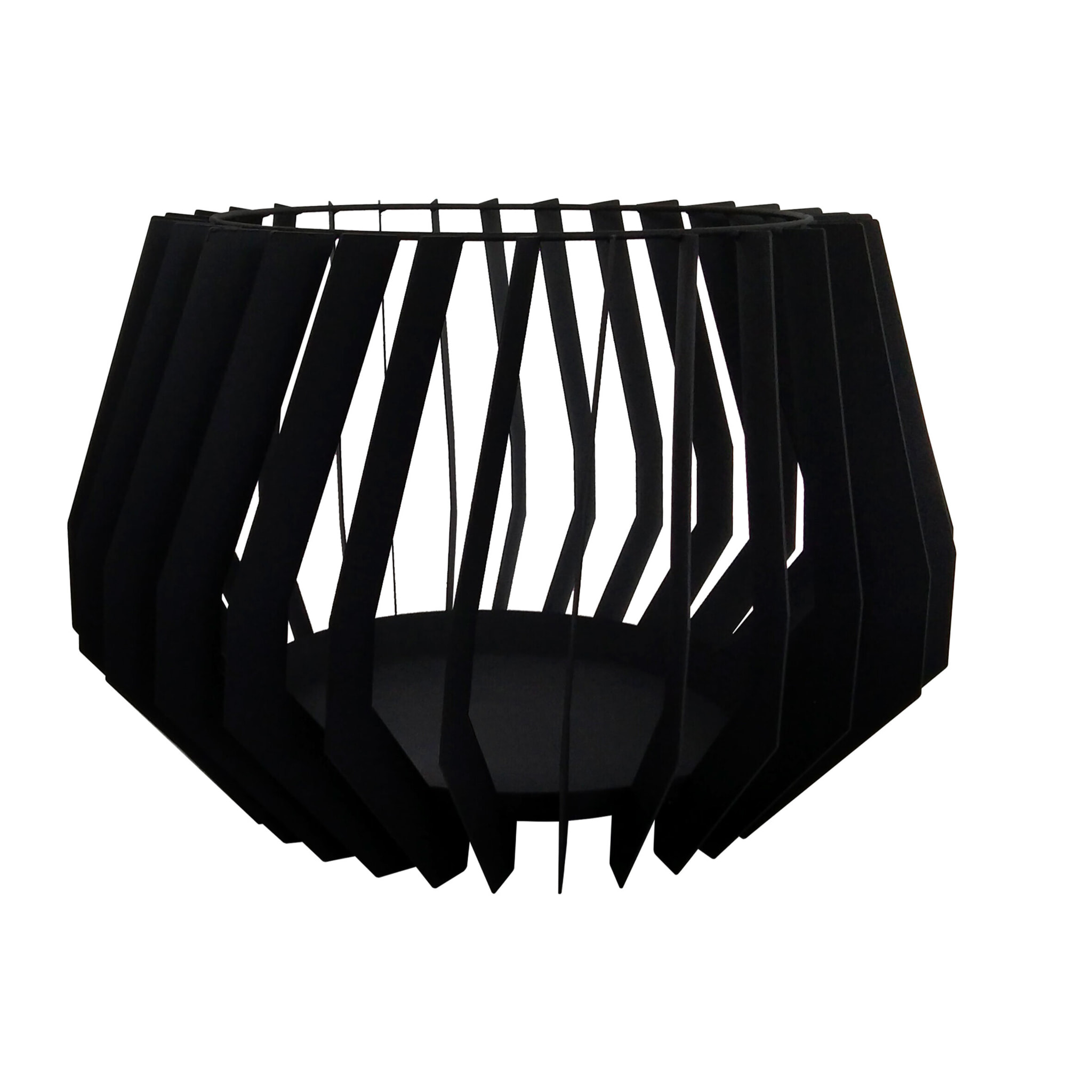 Brasero de jardin au design bohème en acier noir