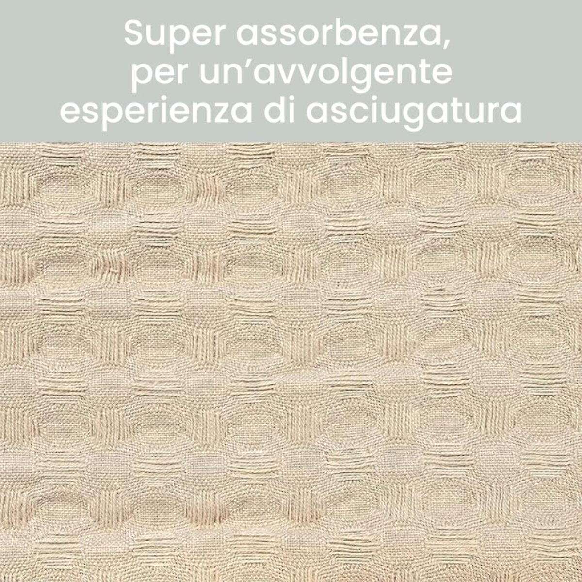 INTRECCI Set Asciugamani Bagno Viso e Bidet, Coppia Asciugamani Bagno, in Spugna di Puro Cotone 300 gr/mq, 110 x 60 cm + 60 x 40 cm, Morbido al Tatto, Tinta Unita Tortora. Modello: Napone