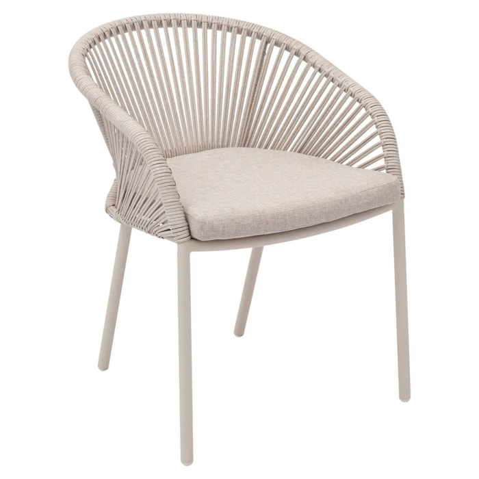 Fauteuil de jardin Oryon empilable argile