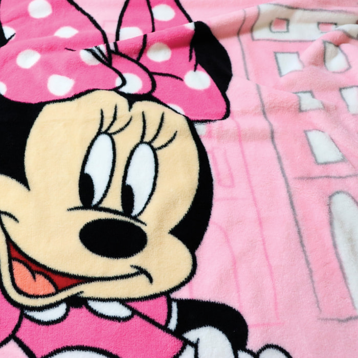 Plaid polaire imprimé toucher extra doux, DISNEY MINNIE SHOPPING