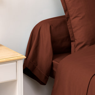 Taie de traversin "Carina" 85x185cm rose terracotta