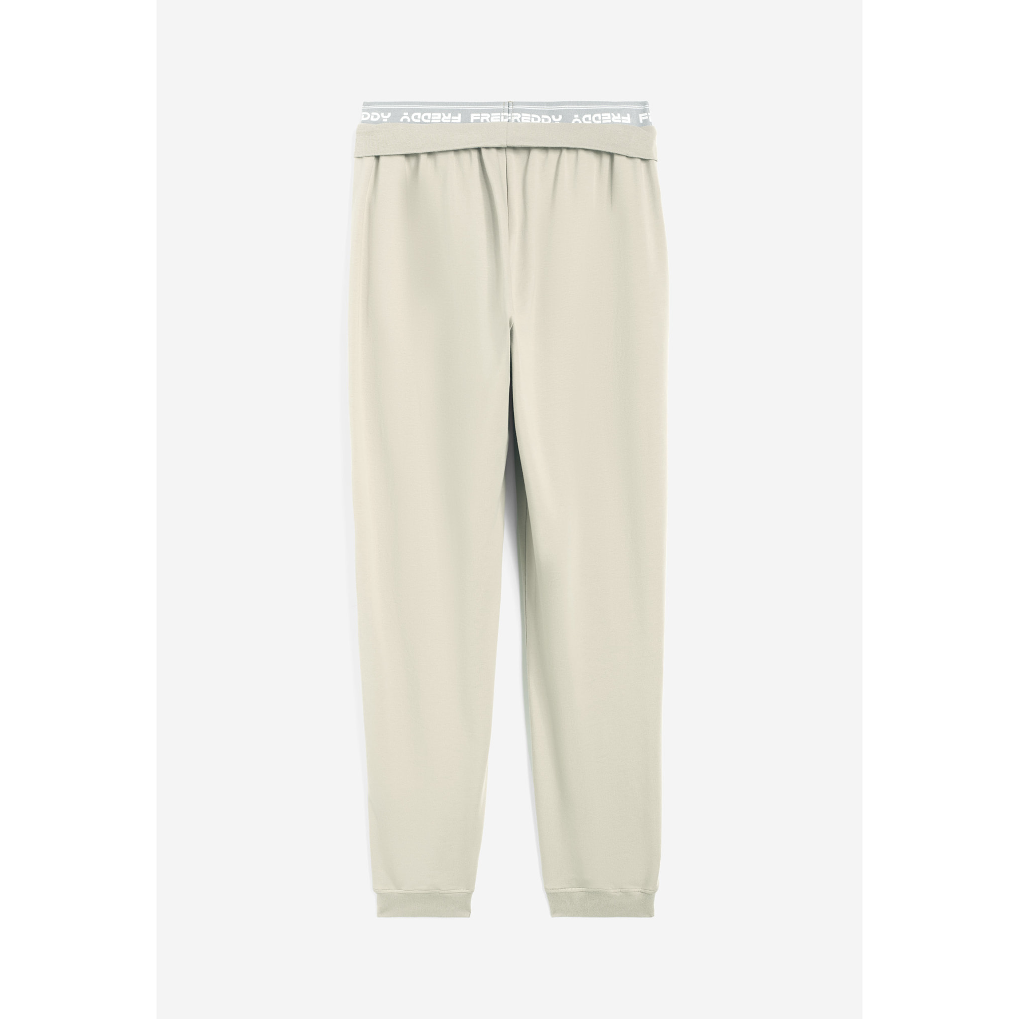 Pantaloni joggers in jersey con elastico logato scopribile