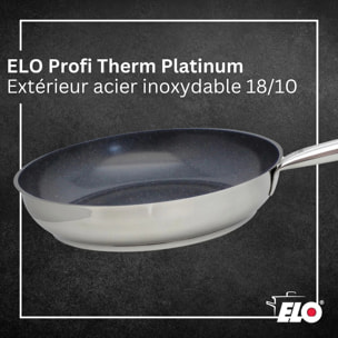 Poêle céramique sans PFAS 32 cm Profi Therm Platinum Elo
