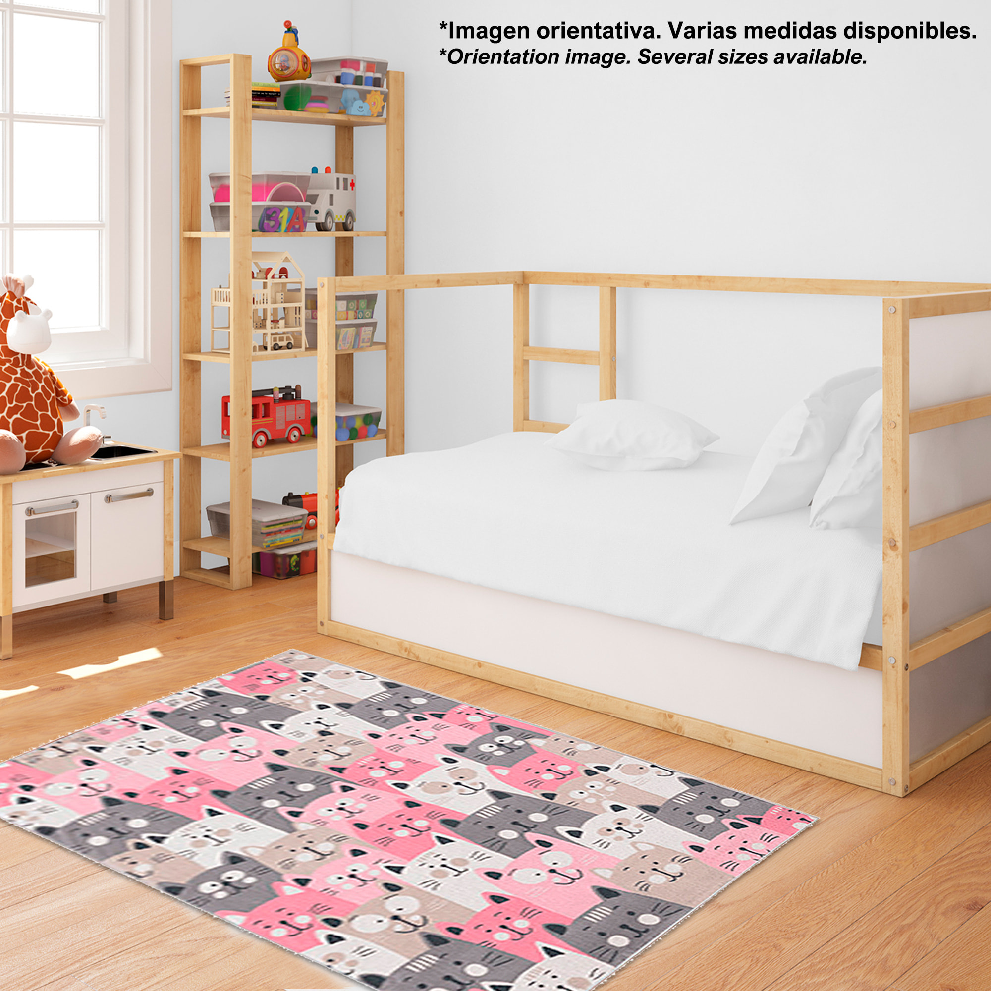 Alfombra infantil de Poliester estampada 60 x 100cm