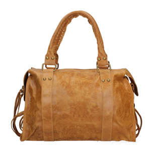 Borsa a spalla da donna - Modello Elara - Vera pelle - 41.0 x 28.0 x 13.0 cm