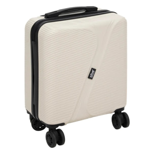 Valise cabine ABS low cost 8 roues argile