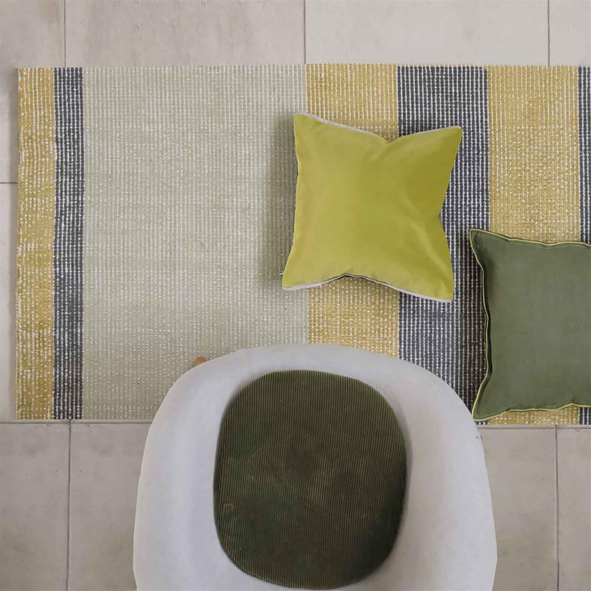 Tapis salon et chambre fait à la main en viscose motif abstrait YOKA