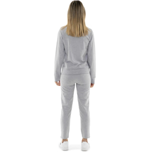 Tuta da donna in cotone non felpato con colletto e zip Leone Summer Bright