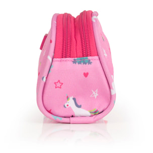 Estuche doble Gabol RAINBOW con unicornio y resistente al agua