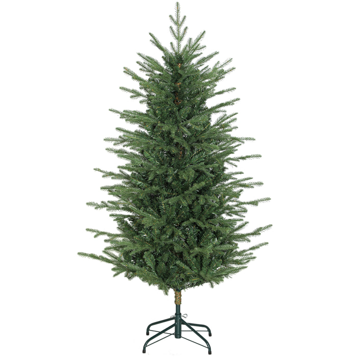 Árbol de Navidad Artificial 150 cm, Árbol de Navidad con 1186 Ramas Densas, Soporte Metálico Plegable, Fácil Montaje, para Salón, Interior, Verde