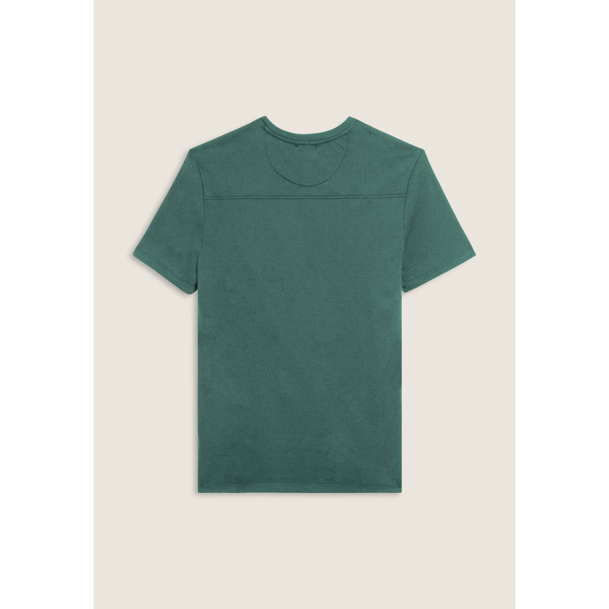 T-shirt con logo centrale e dettaglio camouflage