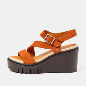 Sandalia de cuña 2080 NOBUCK D.ORANGE-BROWN/ CATANIA color D.orange-brown