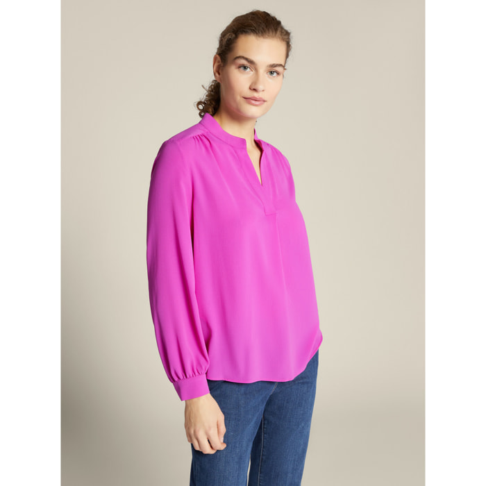Elena Mirò - Blusa con fruncidos - Fuchsia