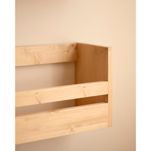 Estante zapatero de madera maciza en tono roble medio de varias medidas