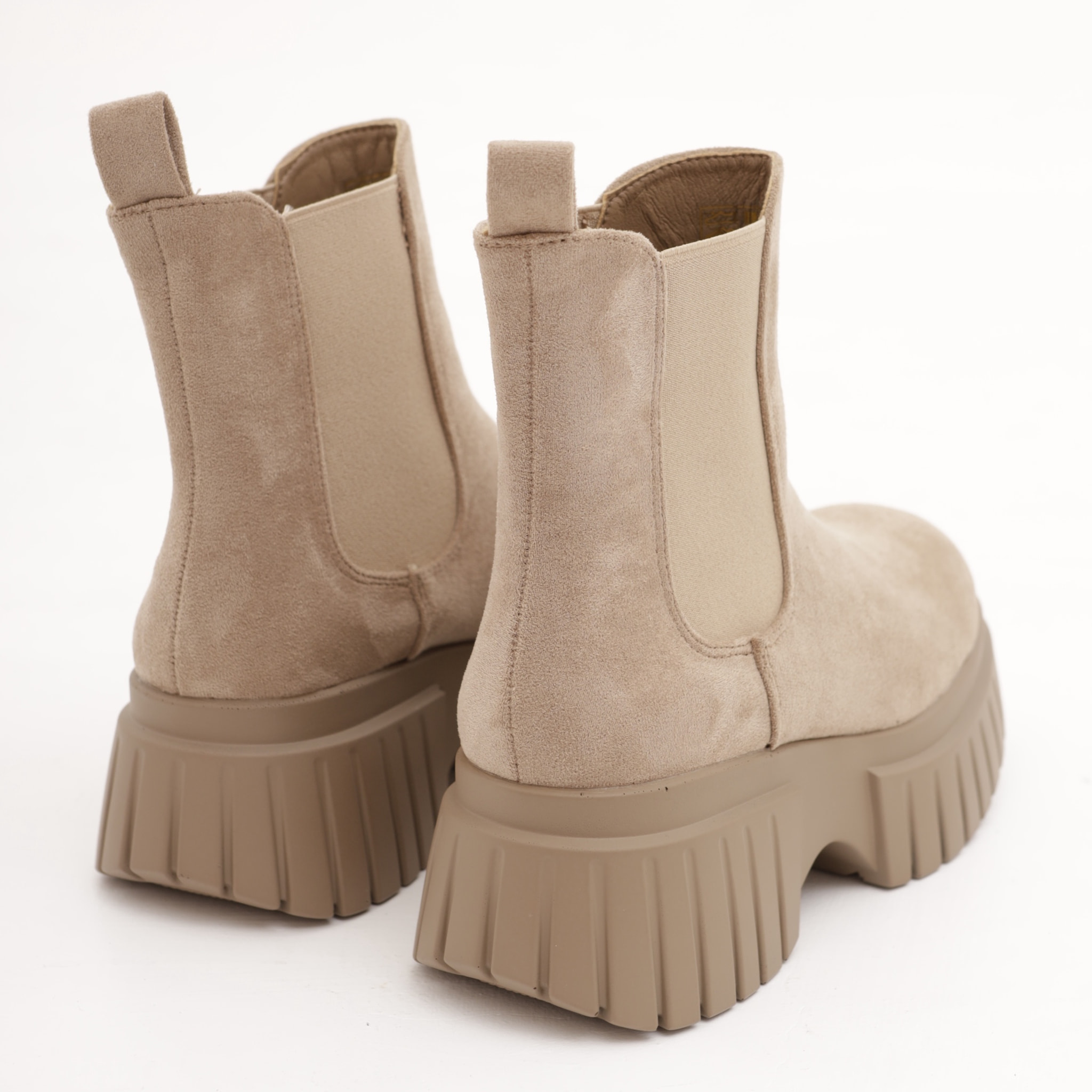 STIVALETTO CHELSEA BASSO PLATFORM TORTORA