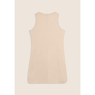 Abito con Motivo Grafico e Dettaglio Cut-Out