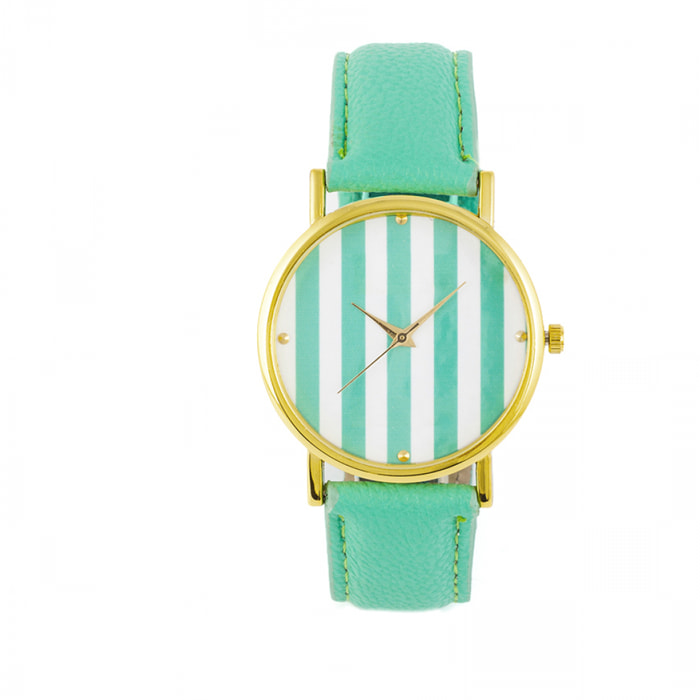 Reloj Venice Green Cuero  italiano