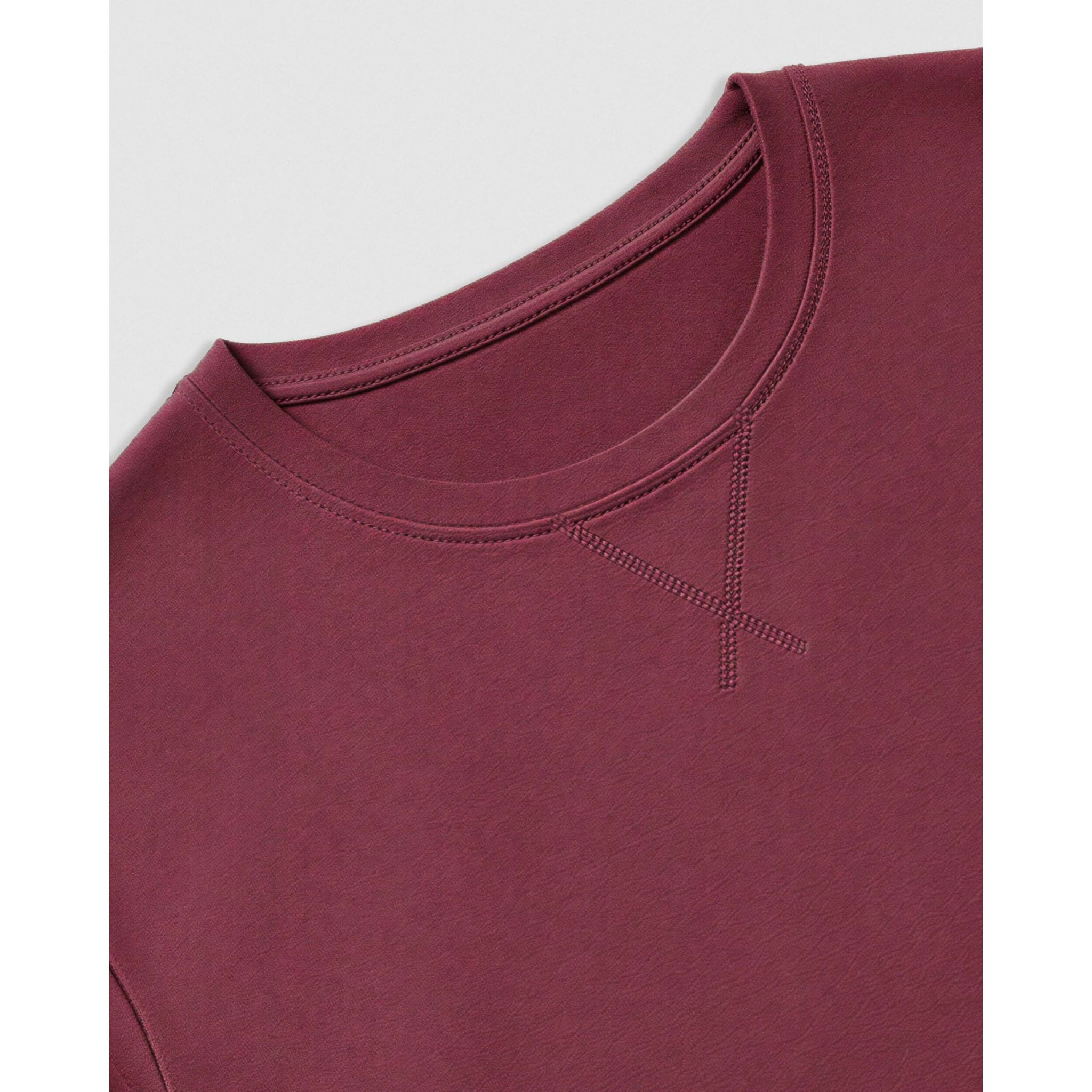 Pigiama lungo in cotone a righe ciel bordeaux