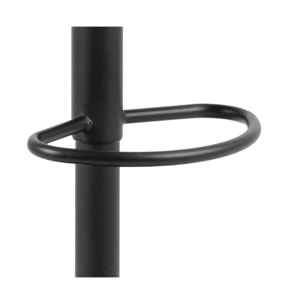 Alora - lot de 2 tabourets - ajustables et pivotants - en tissu texturé et suédine - gris anthracite - Gris Anthracite