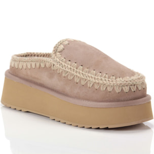 Boots Mou CLOG ESKIMO PLAT Marrone