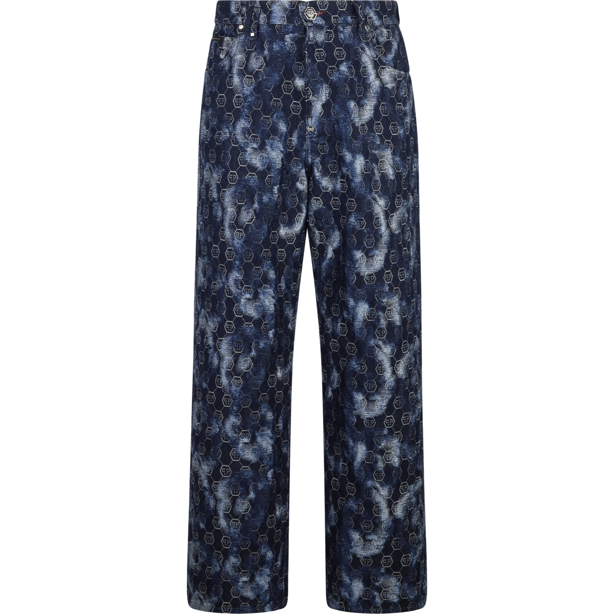 PHILIPP PLEIN Beach Boy Fit Jeans Jacquard Monogram