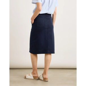 Falda Midi Azul Marino - Dresling