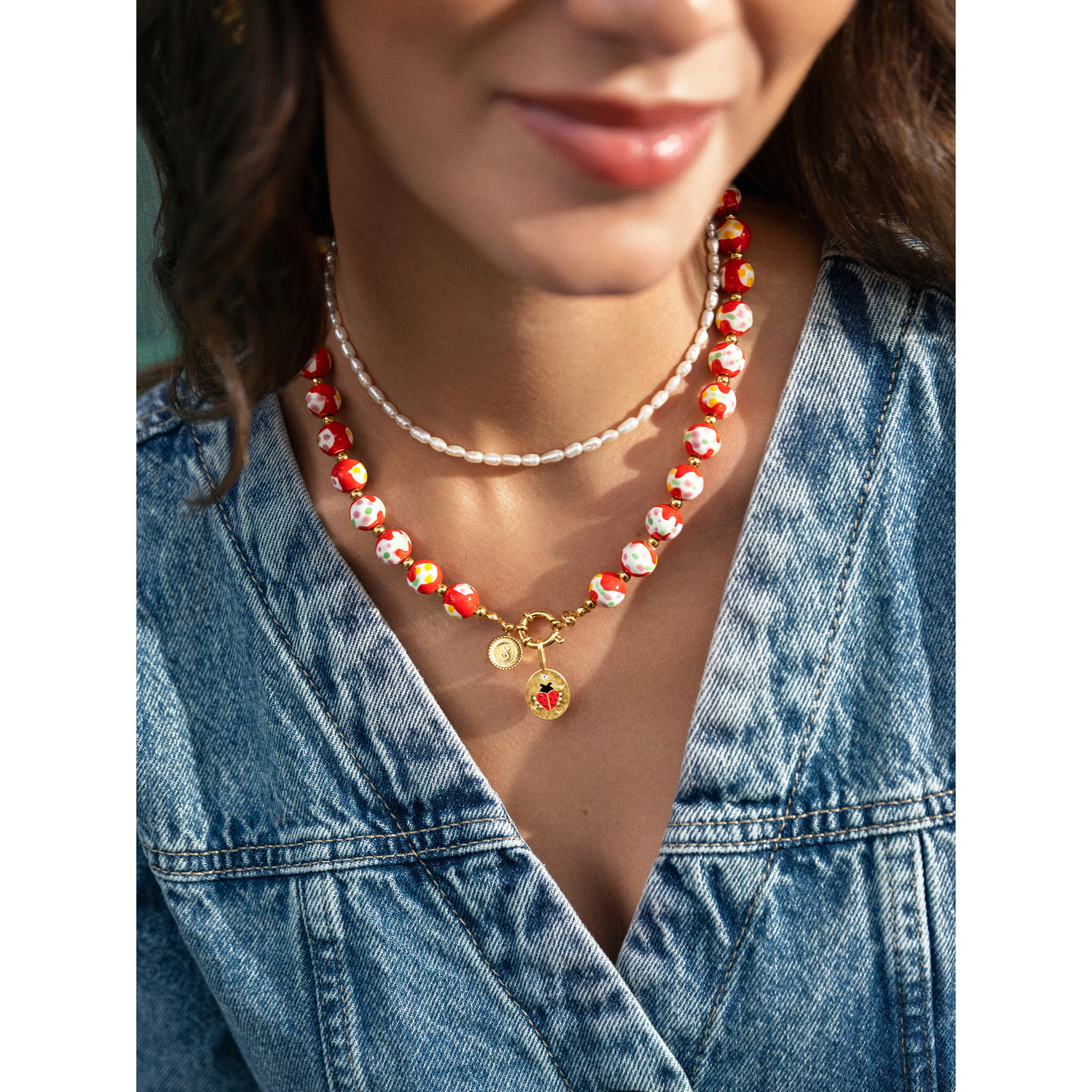 Charm Ladybug Placcato Oro