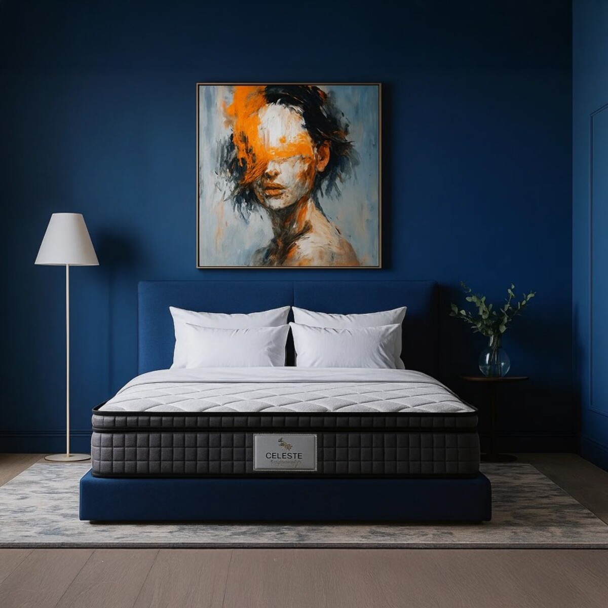 Matelas Azur | Mémoire de forme et ressorts ensachés | 29 cm | Facilite la circulation sanguine