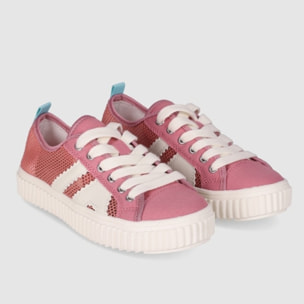 Deportivos de Tejido - Rosa - Tacón: Bajo