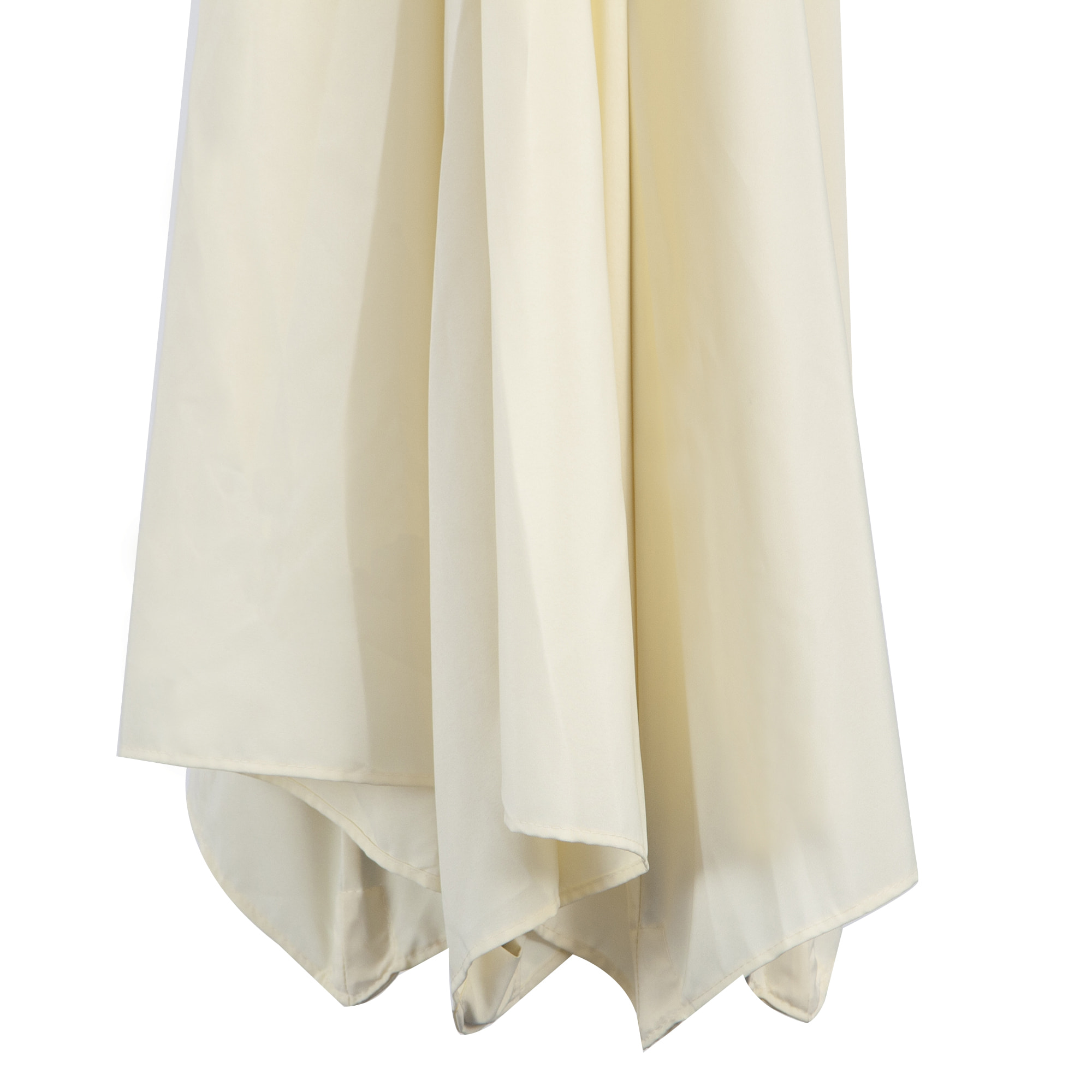 Sombrilla Reclinable de Acero y Poliá©ster ÃŽ¦3x2.6m Blanco