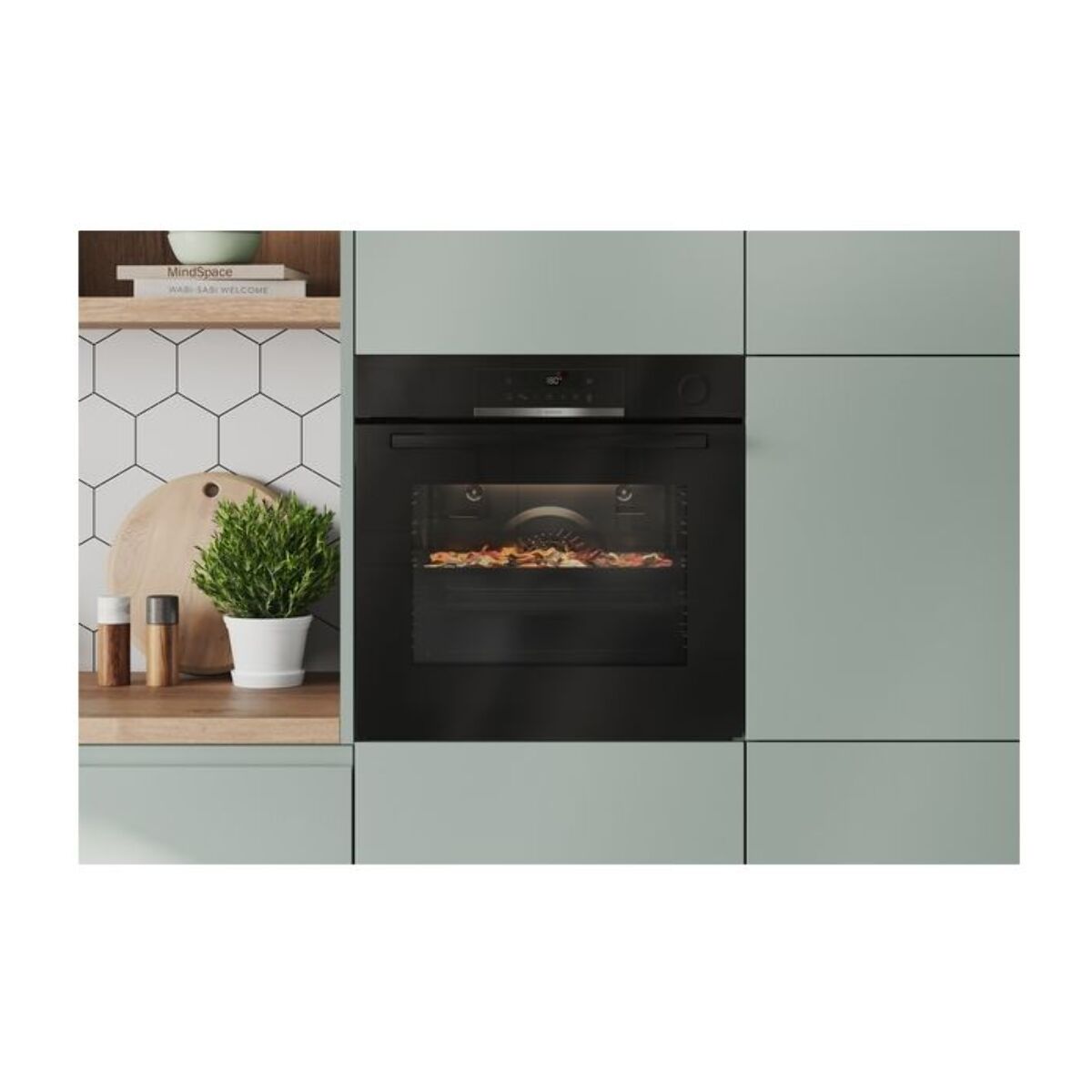 Four encastrable BOSCH HBA372BB4 - Chaleur pulsée - Hydrolyse - Pyrolyse - Porte froide - Mode Friture Sans Huile Air Fry